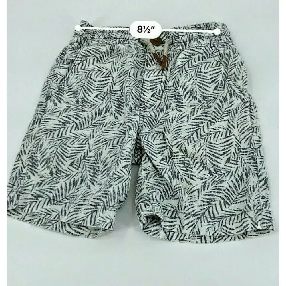 Carter’s Boy’s Elastic Drawstring Shorts Palm Tree Leaf Floral Kid’s Size 5